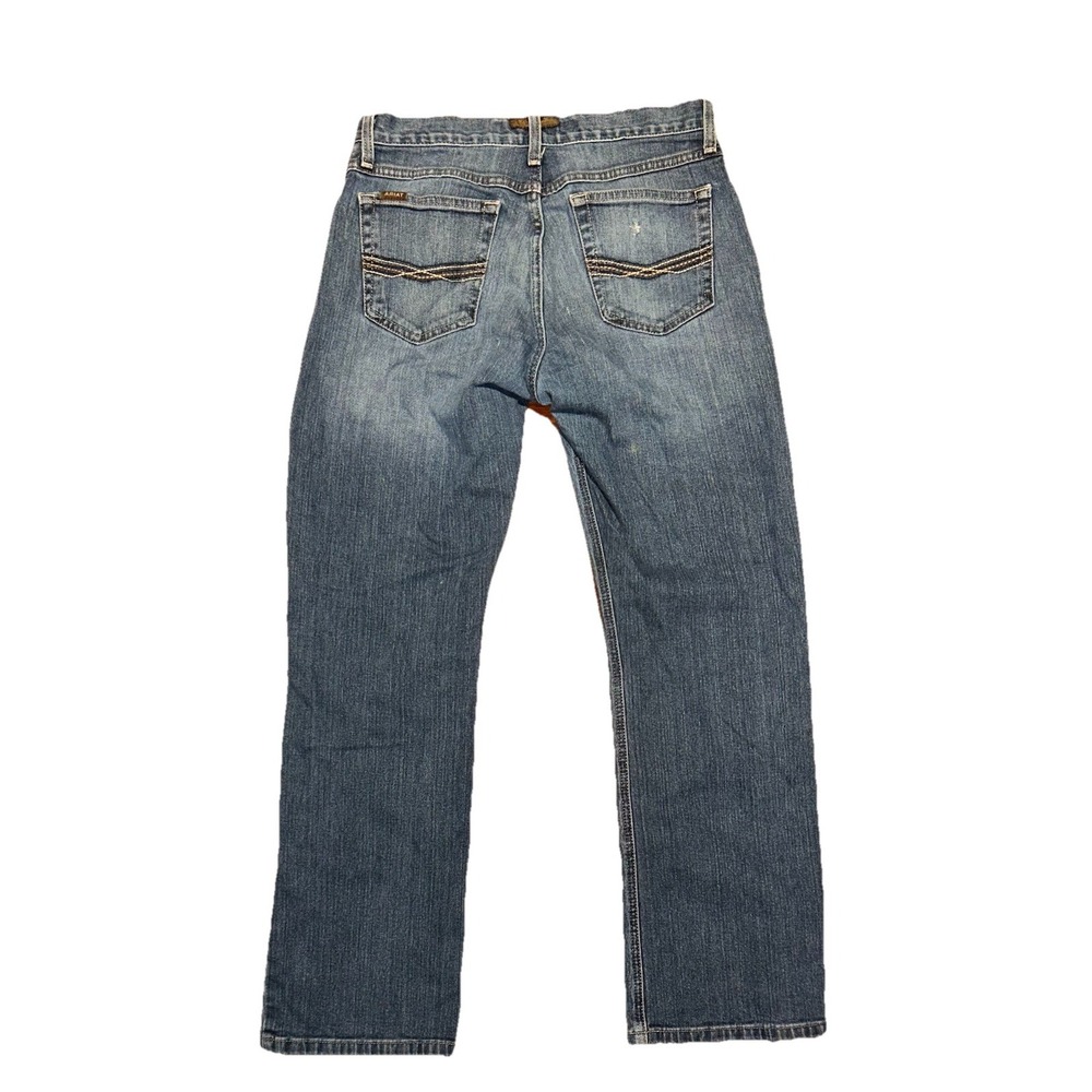 Ariat M4 Legacy Jeans Mens 30x32*  Blue Relaxed Boot Cut Denim Stretch Western - Picture 3 of 6